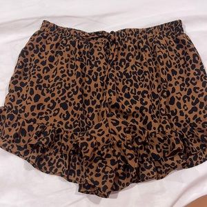 Cheetah print shorts